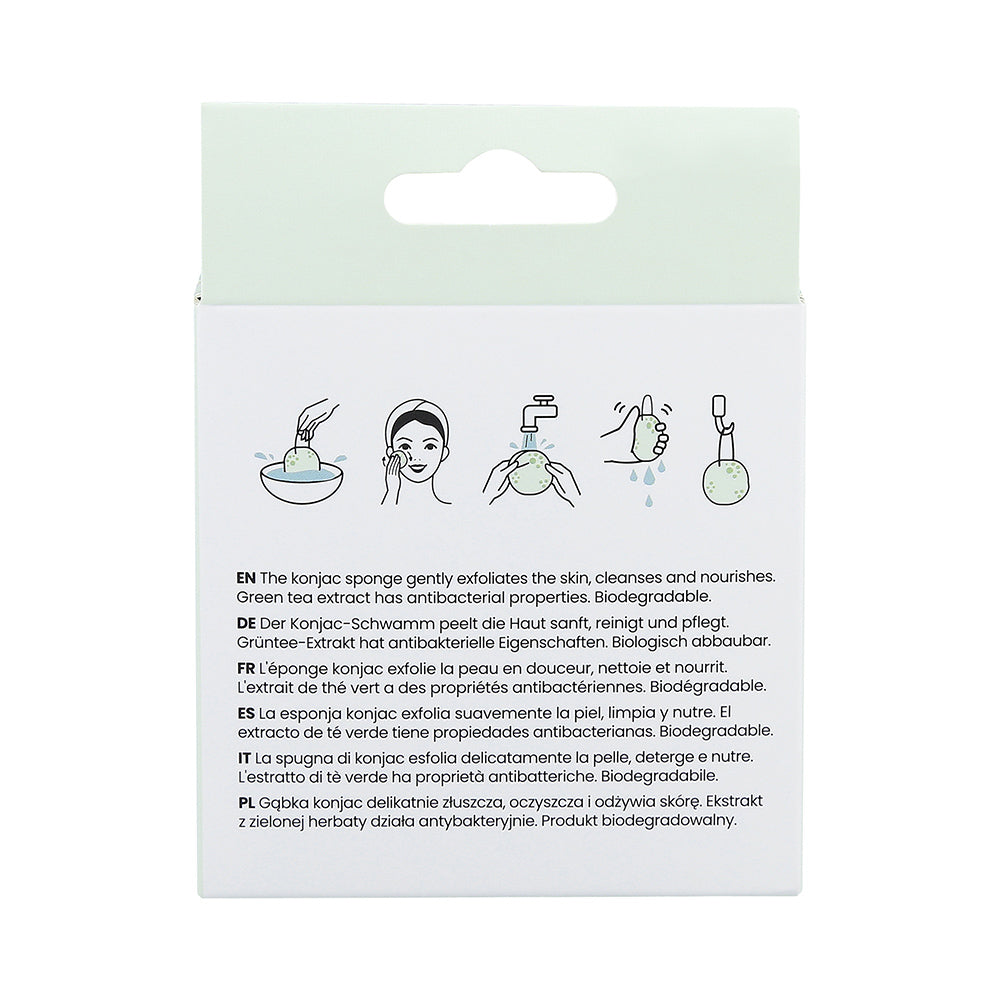 Ilū Make Up Konjac Sponge Green - spugna in konjac