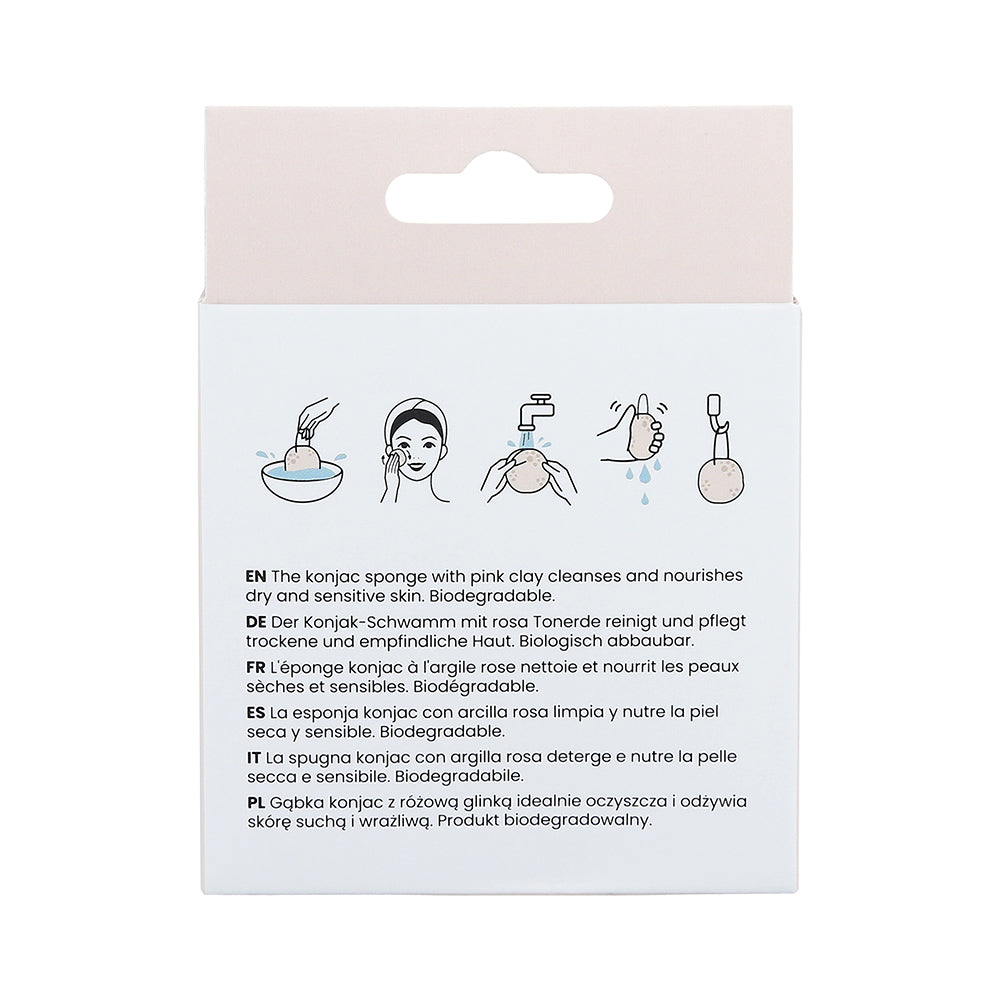 Ilū Make Up Konjac Sponge Pink - spugna in konjac