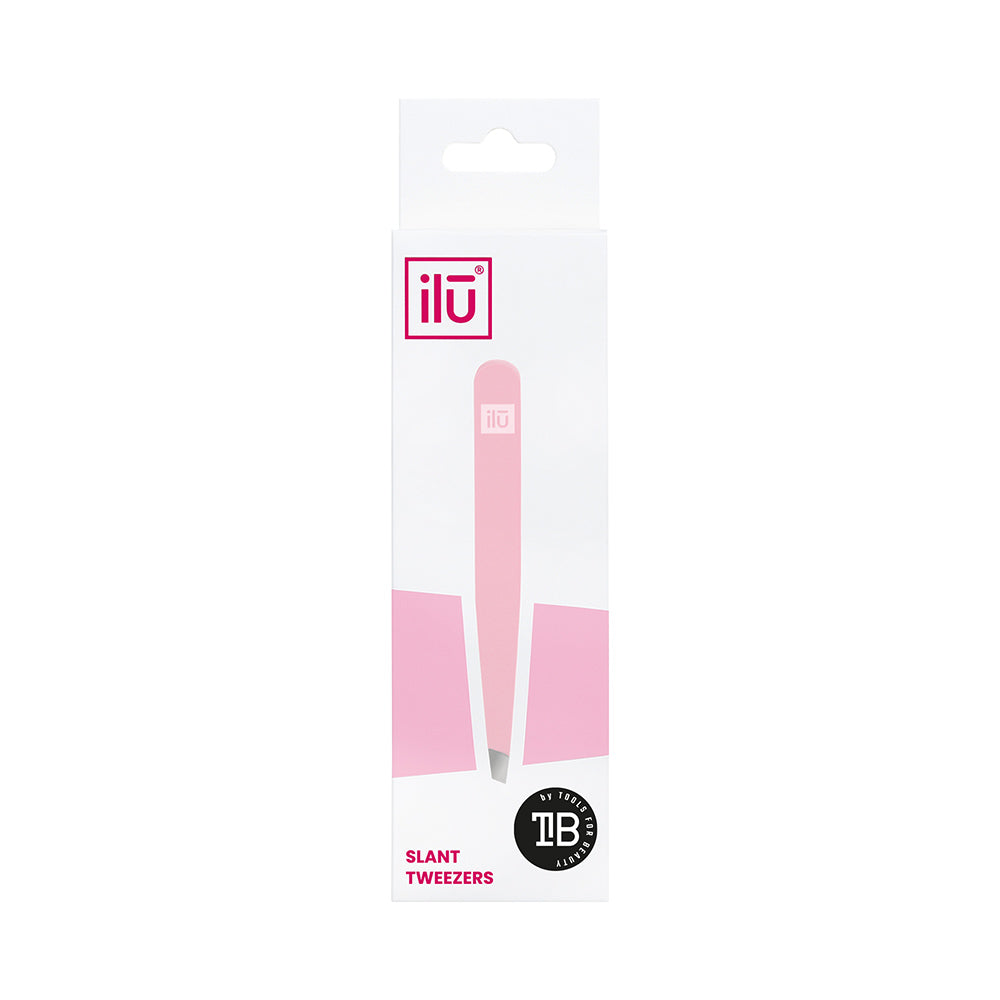 Ilū Make Up Tweezers Slant Pink - pinzette