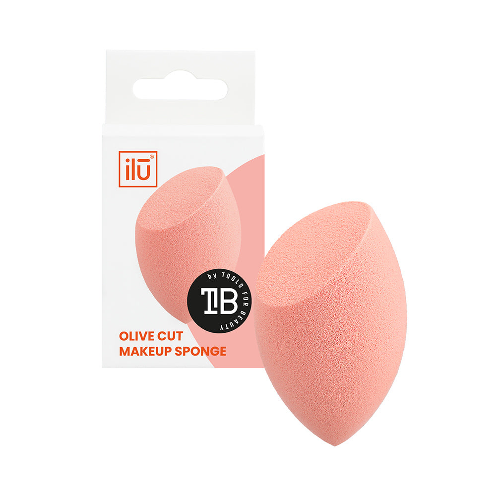 Ilū Make Up Olive Cut Sponge Orange - spugnetta make up