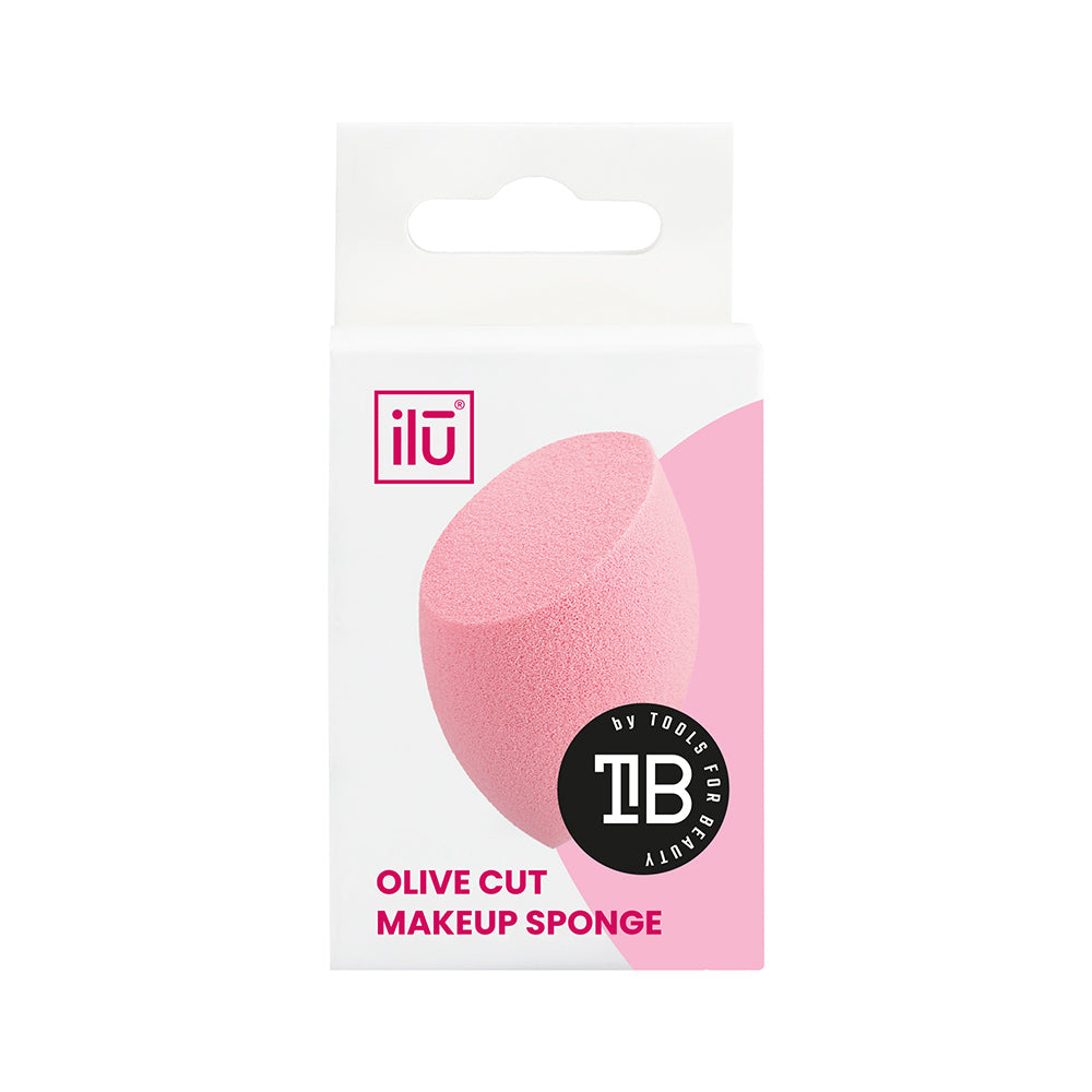Ilū Make Up Olive Cut Sponge Pink - spugnetta make up
