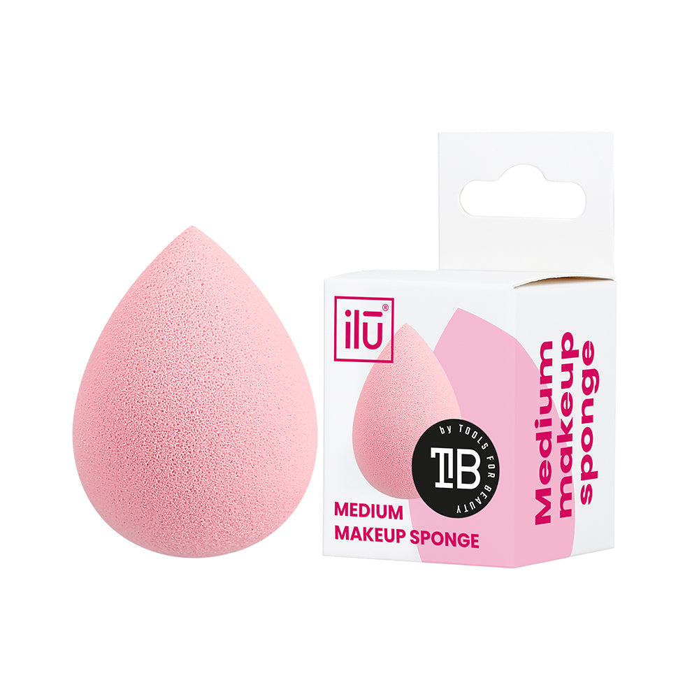 Ilū Make Up Raindrop Sponge Medium Pink - spugnetta make up a goccia