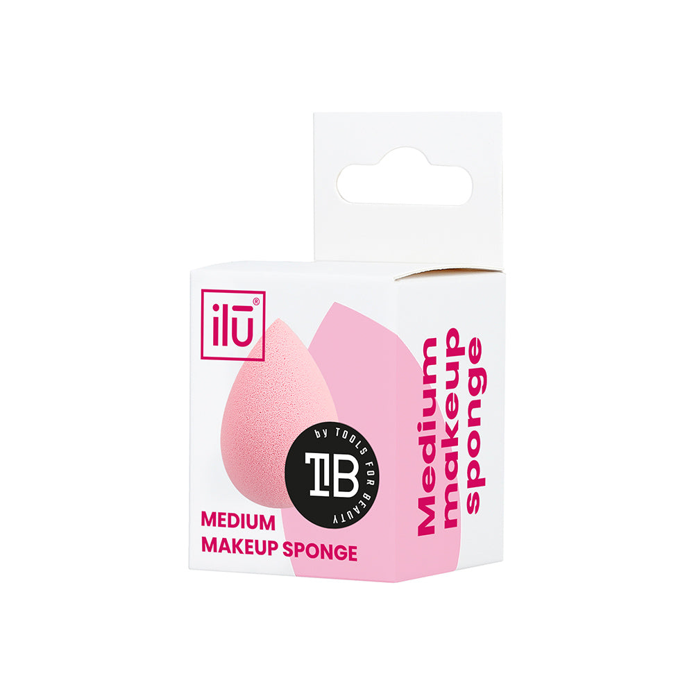 Ilū Make Up Raindrop Sponge Medium Pink - spugnetta make up a goccia