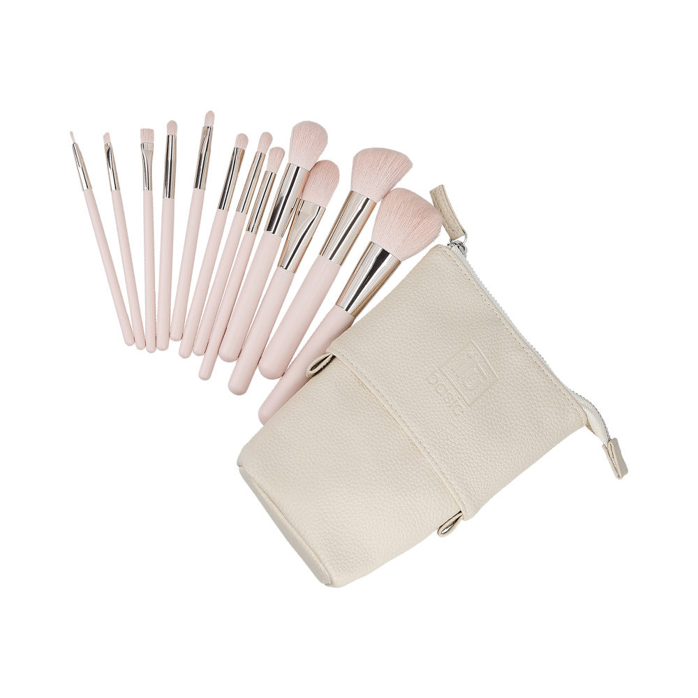 ilū Makeup Brushes 12pz + Case Set Pink - set di pennelli