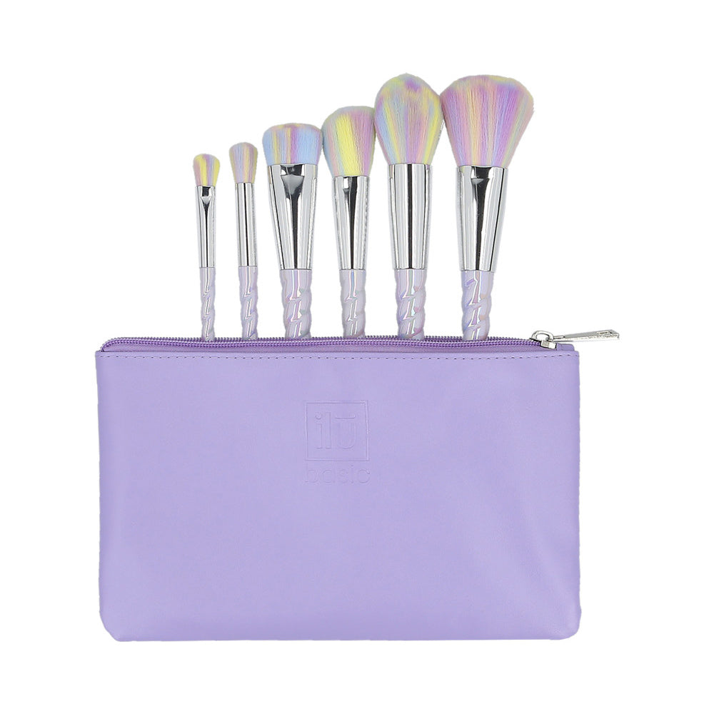 ilū 6 Makeup Brushes + Case Set Unicorn Light - set di pennelli