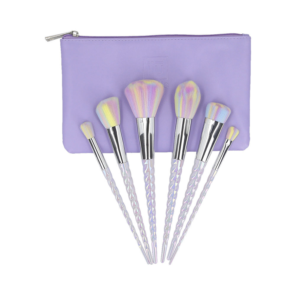 ilū 6 Makeup Brushes + Case Set Unicorn Light - set di pennelli