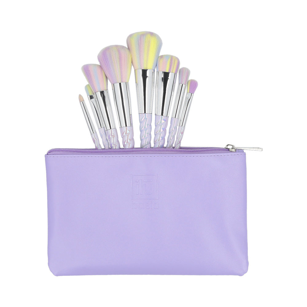 ilū Makeup Brushes 8pz + Case Set Unicorn - set di pennelli