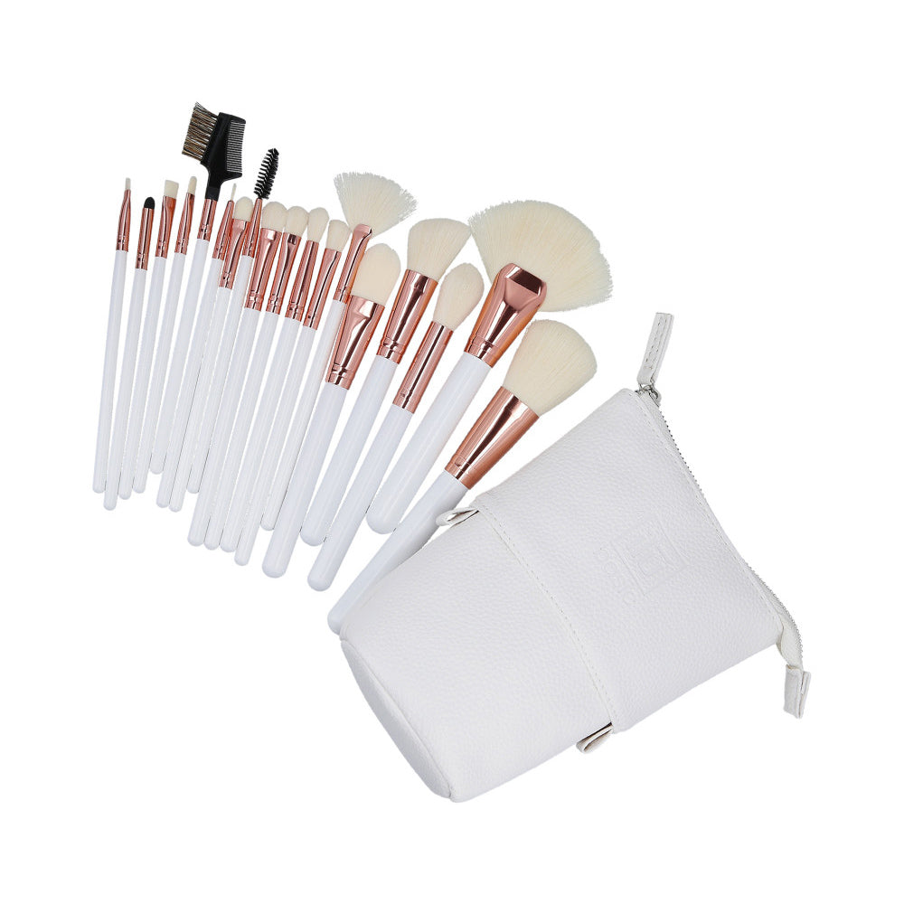 ilū Makeup Basic Brushes 18pz  + Case Set White - set di pennelli