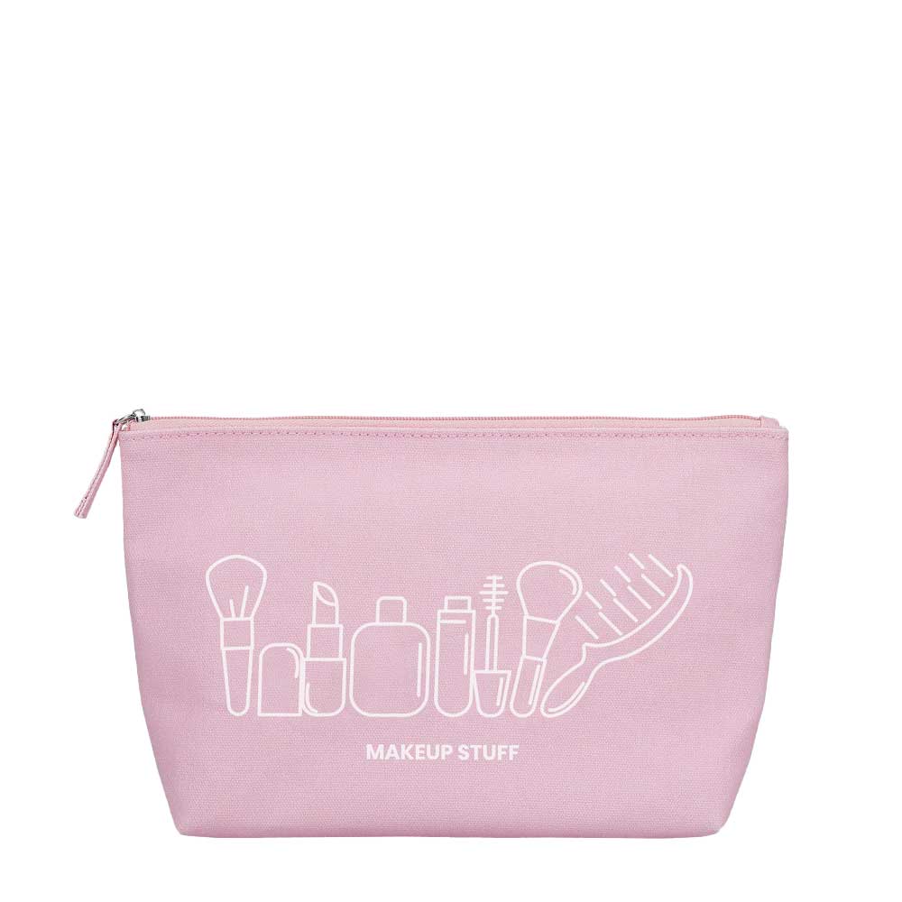 ilū Cotton Beauty Bag Pink - pochette porta trucchi