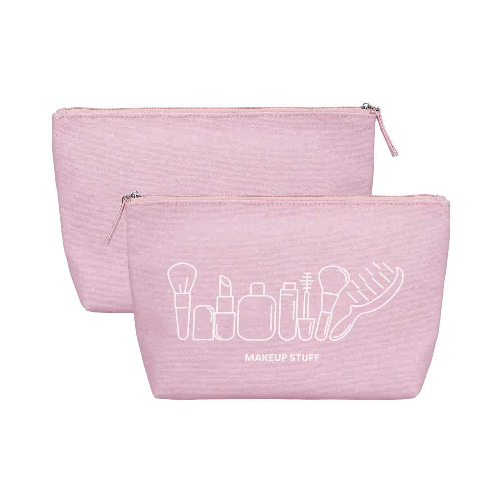 ilū Cotton Beauty Bag Pink - pochette porta trucchi