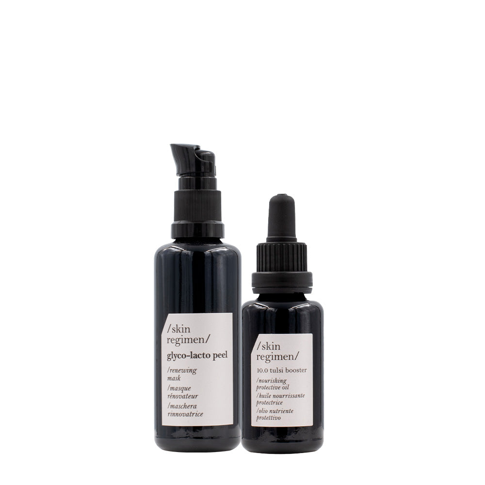 Comfort Zone Skin Regimen Glyco Lacto Peel 50ml 10.0 Tulsi Booster 25ml + Essentian Urban Duo 2x12ml in Omaggio