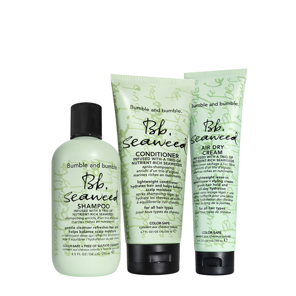 Bumble and bumble. B Seaweed Shampoo 200ml Conditioner 200ml Air Dry Cream 150ml