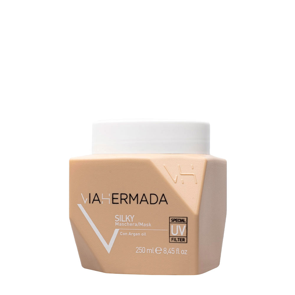 VIAHERMADA Silky Shampoo 250ml  Mask 250ml Silky Oil 50ml + Cerchietto omaggio