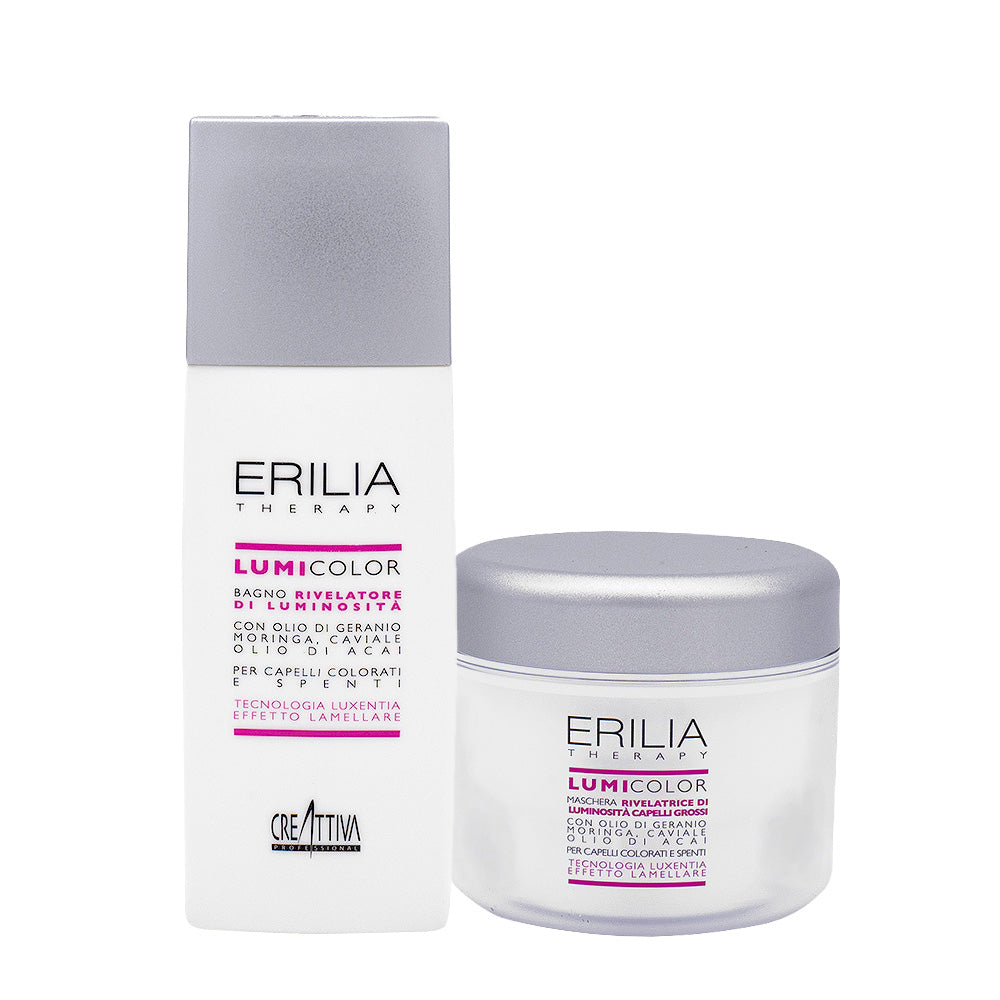 Creattiva Lumicolor Shampoo 250ml Maschera Capelli Grossi 200ml