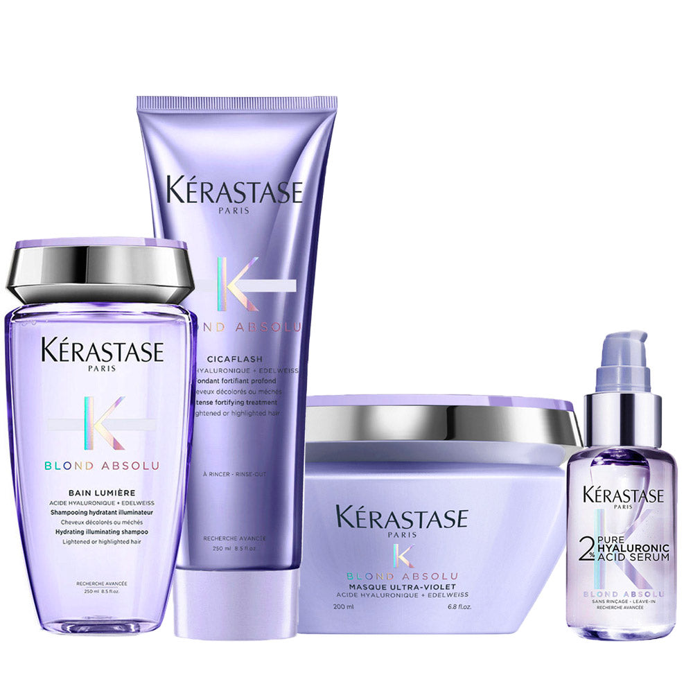 Kerastase Blond Absolu Bain Lumière250ml Cicaflash250ml Masque200ml Serum 50ml