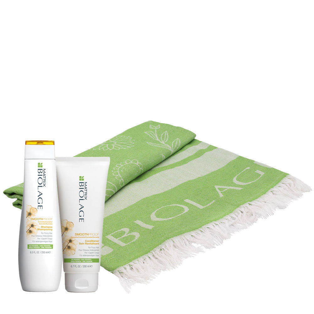 Biolage Smoothproof Shampoo 250ml Conditioner 200ml +Biolage Telo Mare OMAGGIO