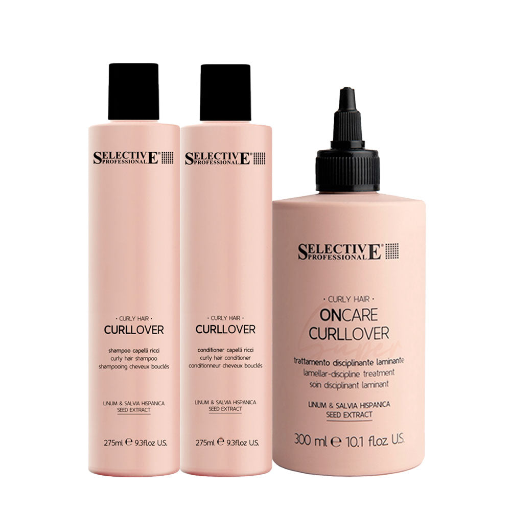 Selective Professional Curllover Shampoo 275mlConditioner 275ml Super Curl 300ml
