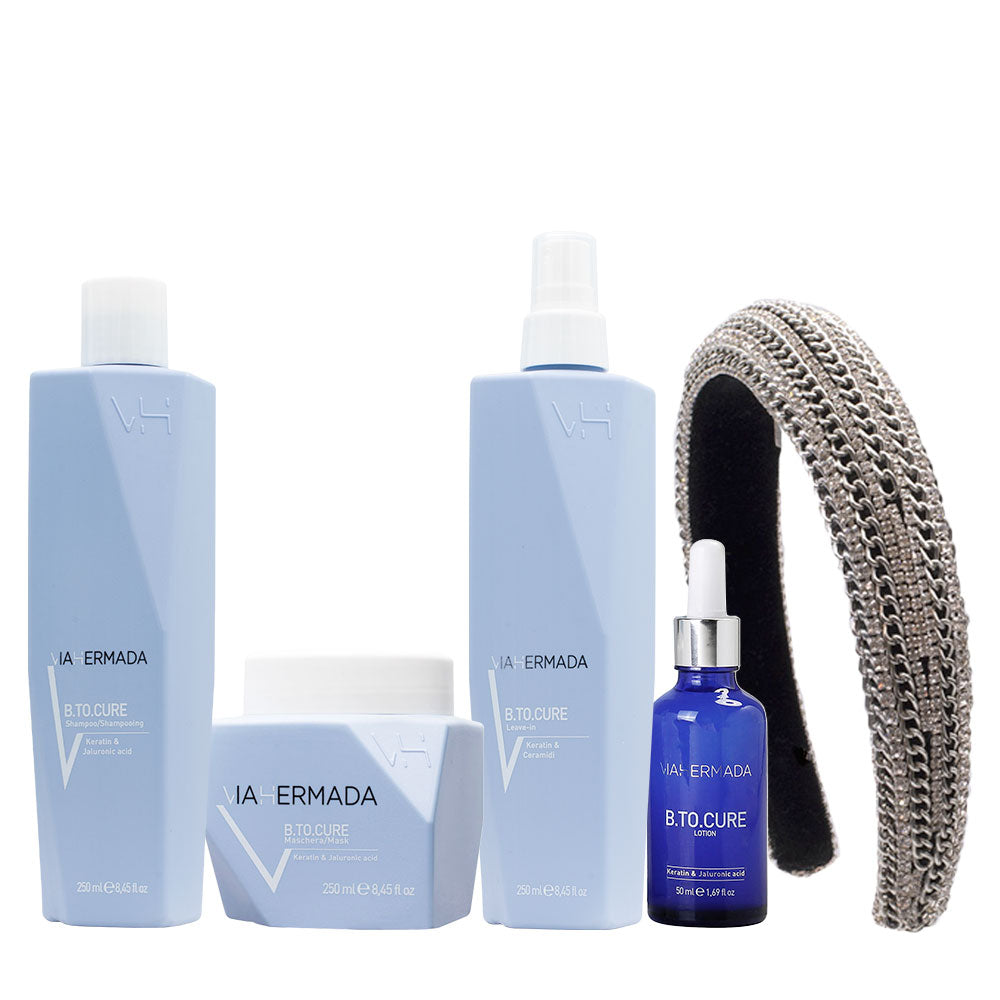 VIAHERMADA B.to.cure Shampoo 250ml Mask 250ml Leave in 250ml Lotion 50ml
