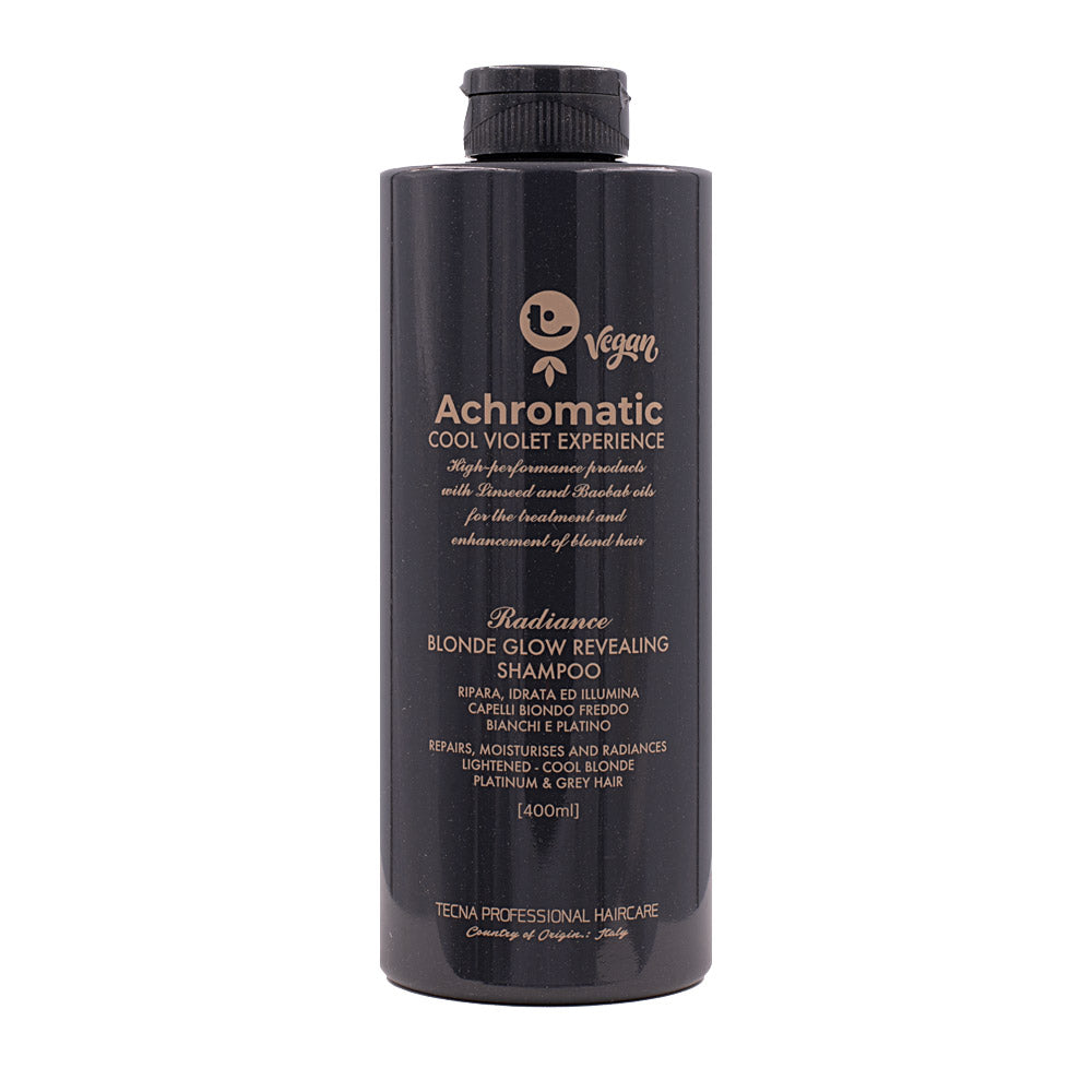 Tecna Achromatic Blonde Glow Revealing Shampoo 400ml - shampoo antigiallo