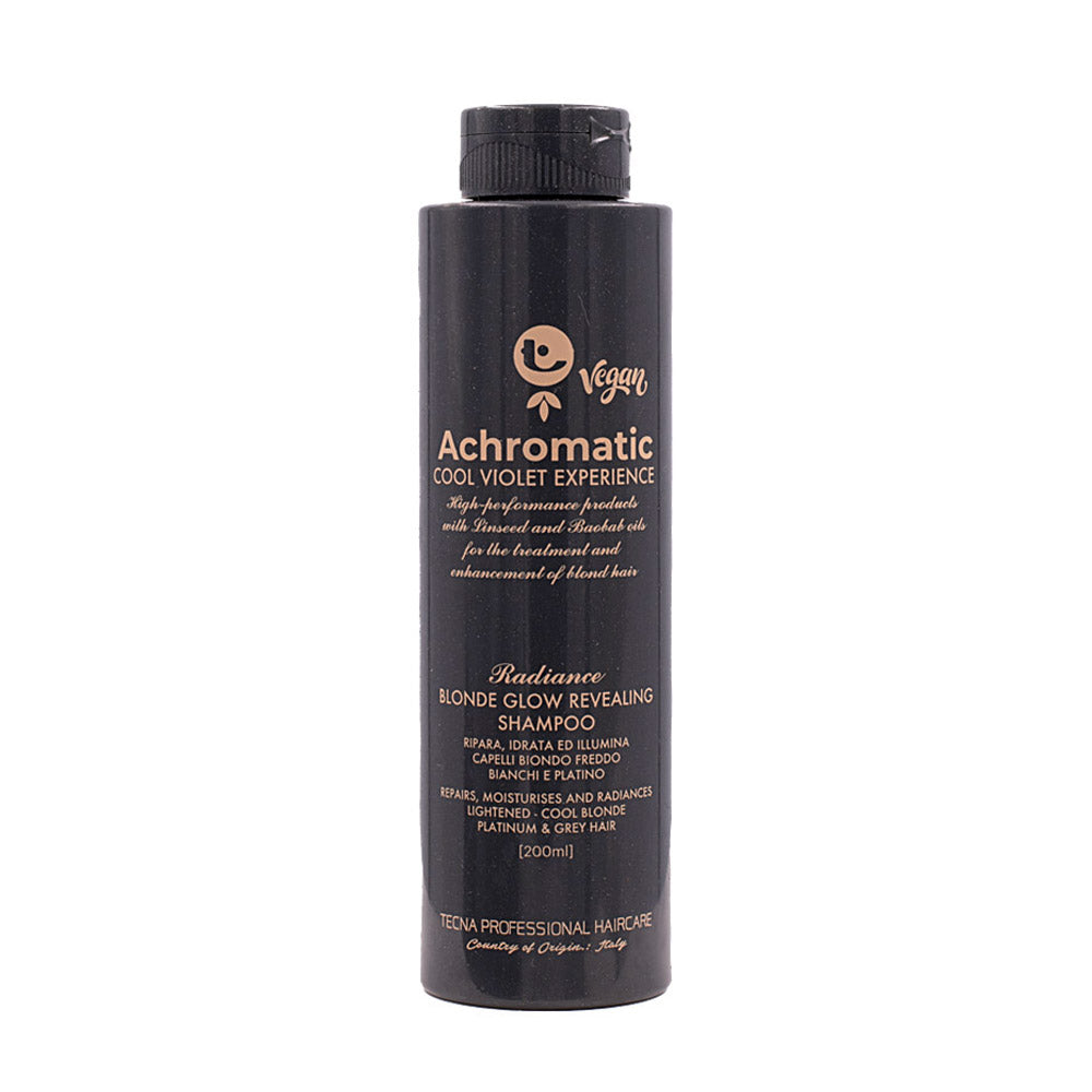 Tecna Achromatic Blonde Glow Revealing Shampoo 200ml - shampoo antigiallo