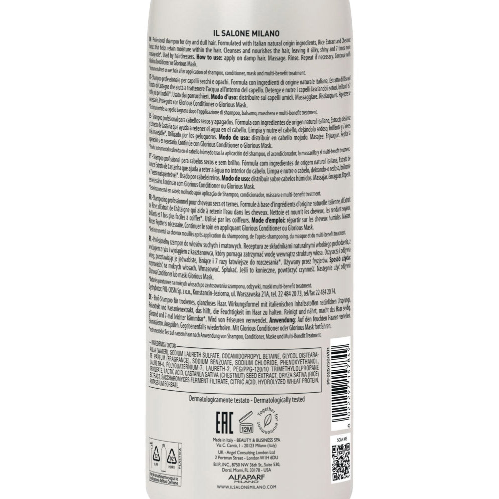 Il Salone Milano Glorious Shampoo 1000ml - shampoo per capelli secchi e opachi