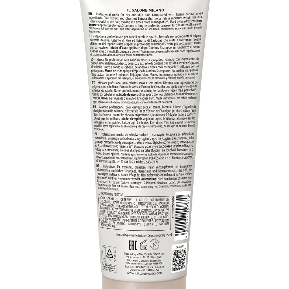 Il Salone Milano Glorious Mask 250ml - maschera per capelli secchi e spenti