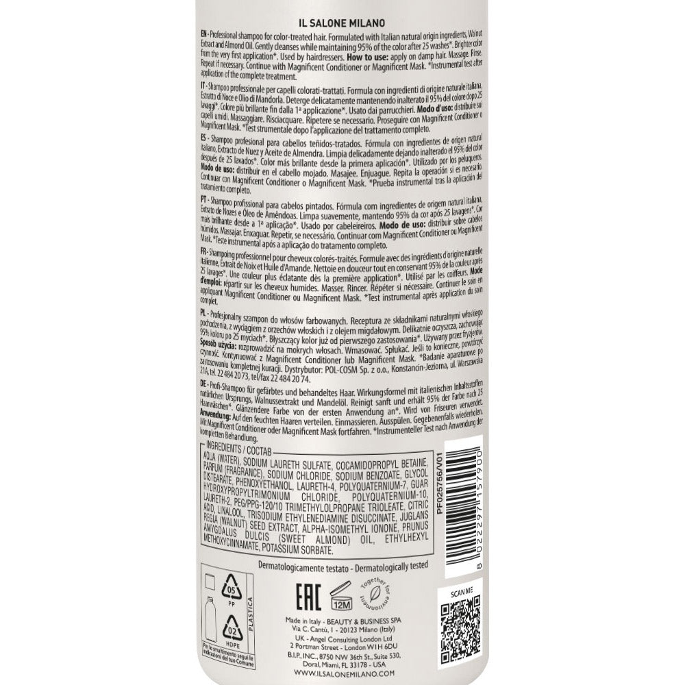 Il Salone Milano Magnificent Shampoo 500ml - shampoo per capelli colorati