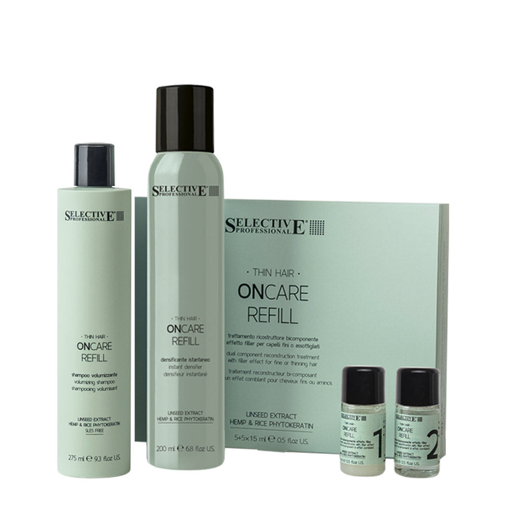 Selective Professional Refill Shampoo 275ml Fiale 5+5x15ml Foam Mousse 200ml