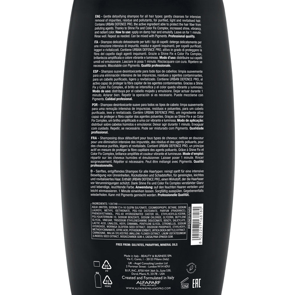 Alfaparf Milano Semi Di Lino Sublime Detoxifying Low Shampoo 1000ml