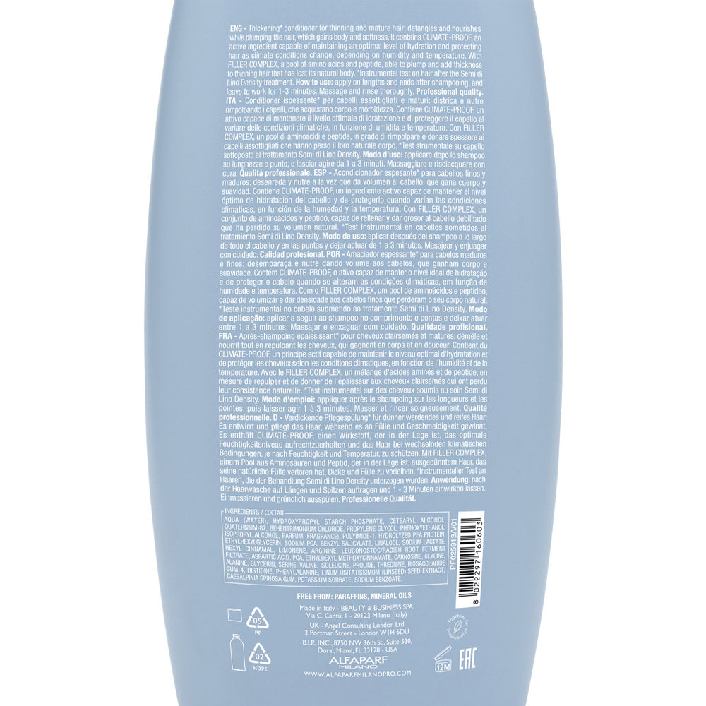 Alfaparf Milano Semi Di Lino Density Thickening Conditioner 1000ml