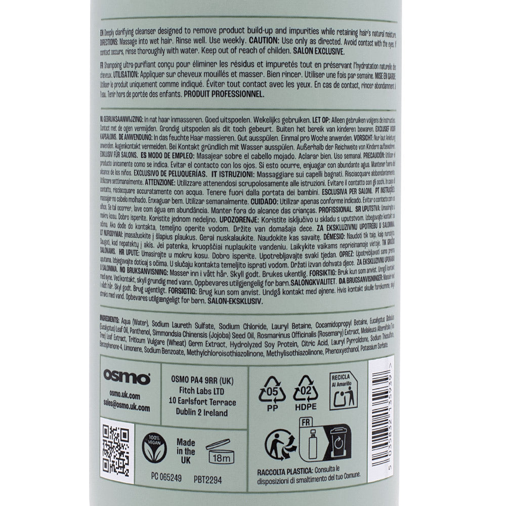 Osmo Scalp Therapy Detoxify Shampoo 400ml - shampoo detossinante