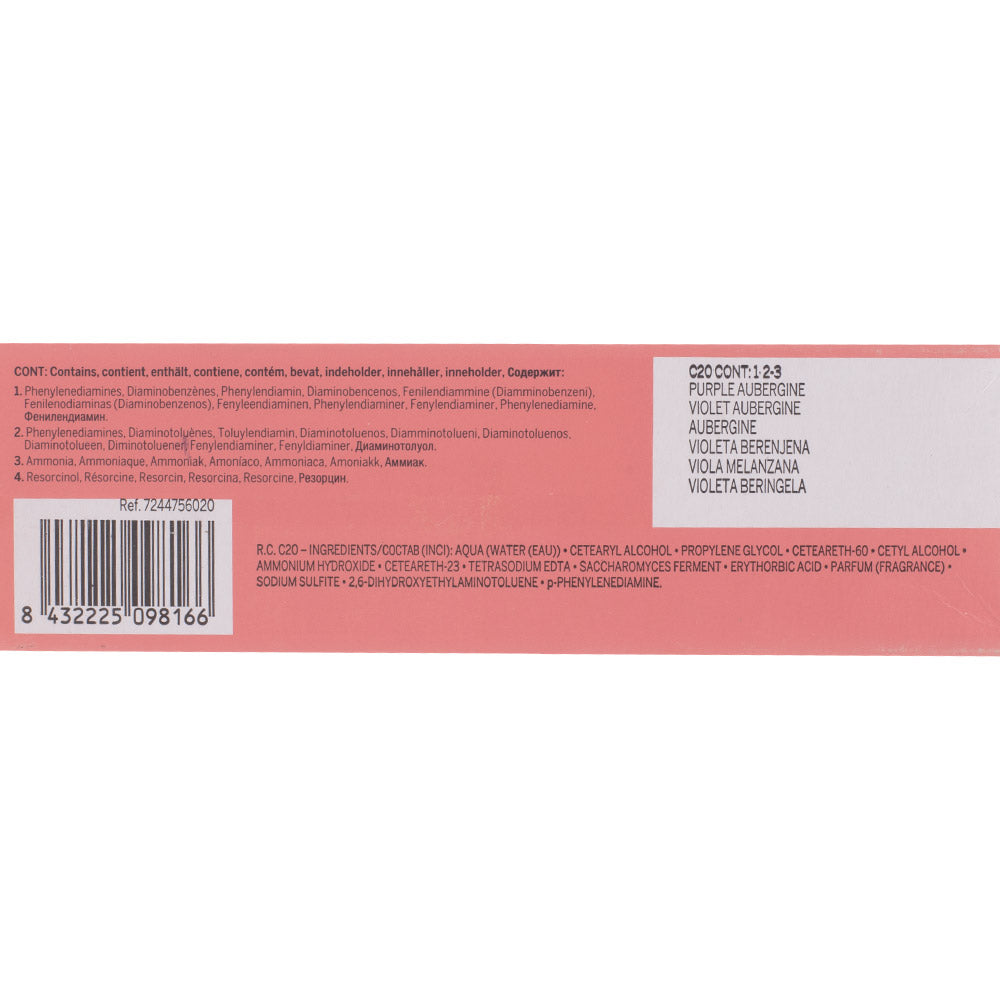Revlonissimo Cromatics  C20 Viola Melanzana 75ml - colorazione permanente