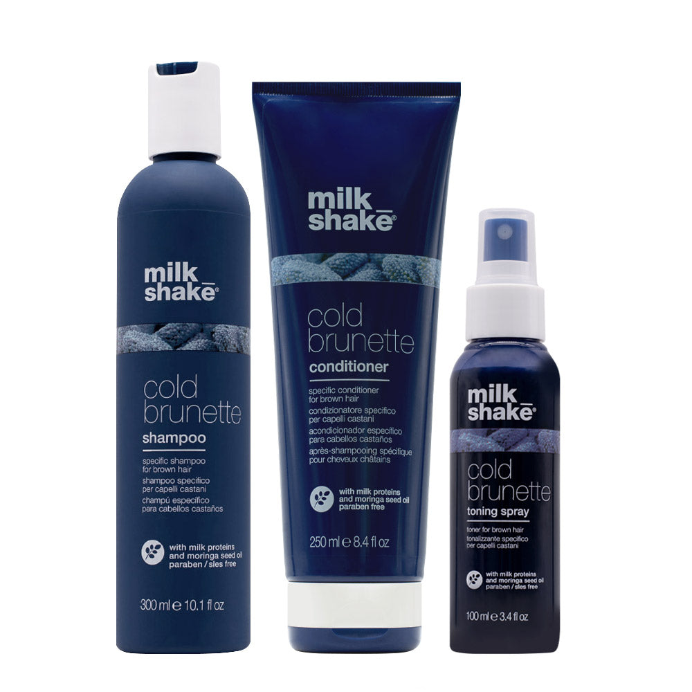 Z.one Concept Cold Brunette Shampoo 300ml Conditioner 250ml Toning Spray 100ml