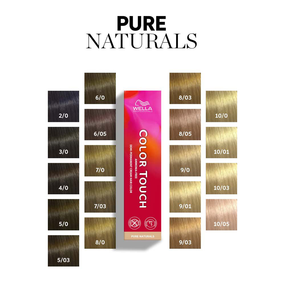 Wella Color Touch Pure Naturals 6/05 Biondo Scuro Naturale Mogano 60ml