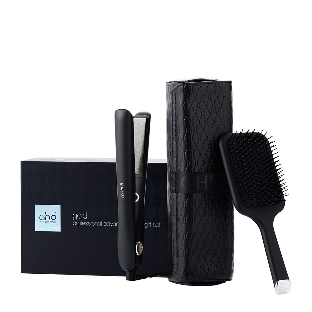 Ghd Gift Set Gold - piastra e paddle brush