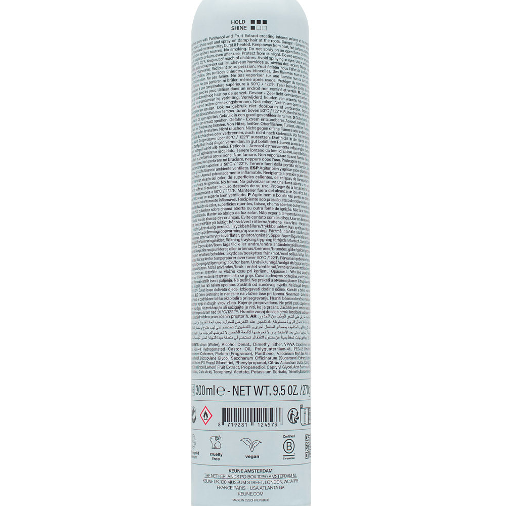 Keune Style Volume High Rise Root Volumizing Spray 300ml - spray volumizzante