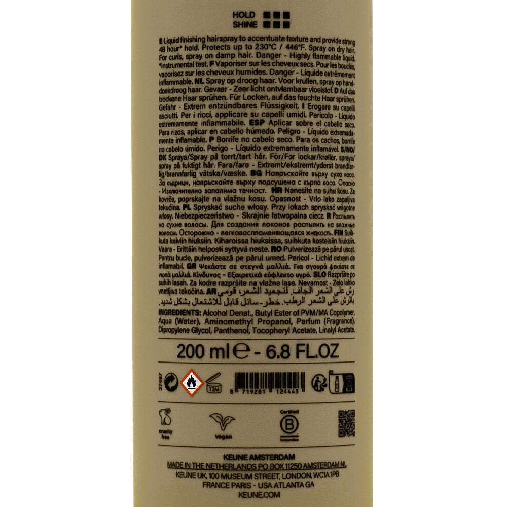 Keune Style Fix Liquid Lock Liquid Hairspray 200ml - spray fissante