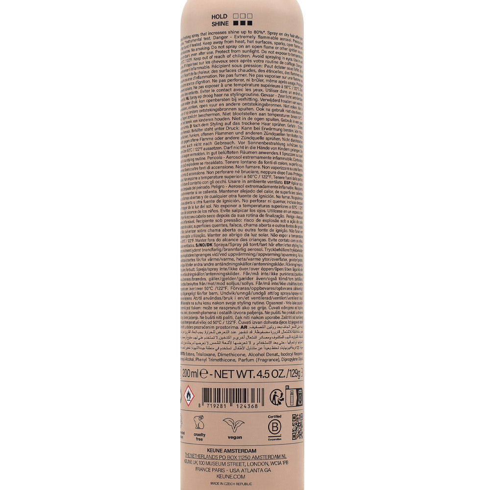 Keune Style Gloss Shine Therapy Luminosity Finishing Spray 200ml
