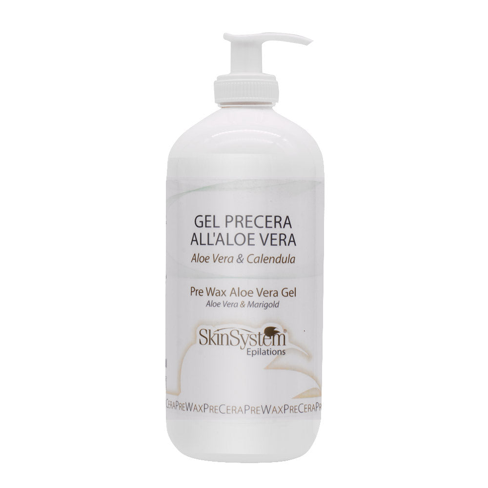 SkinSystem Pre Wax Aloe Vera Gel 500ml - gel precera all'aloe vera