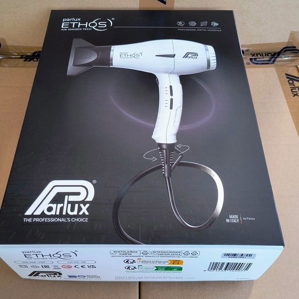 Parlux Ethos Air Ionizer Tech White - asciugacapelli