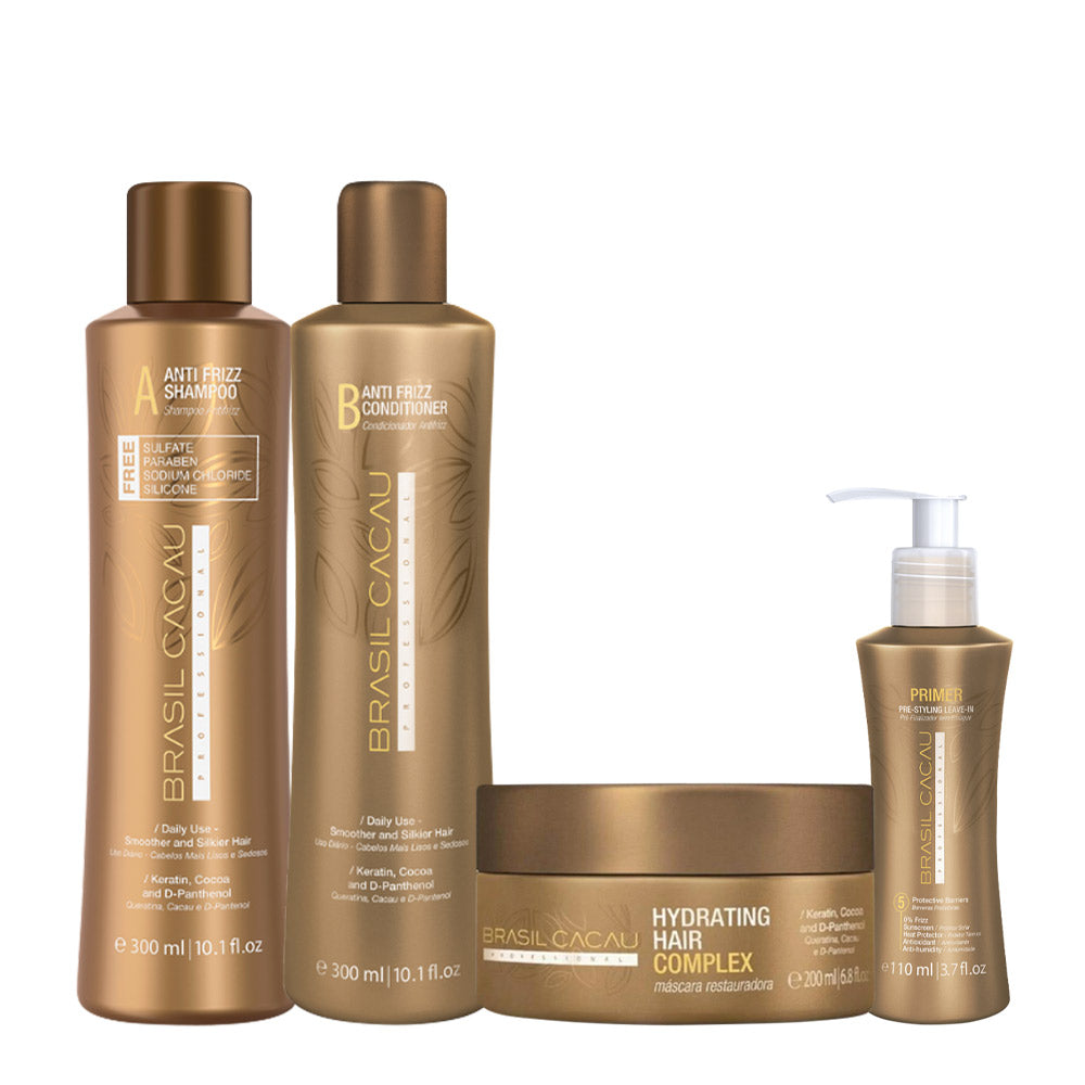 Cadiveu Brasil Cacau Shampoo 300ml Conditioner 300ml Mask 200ml Prime 110ml