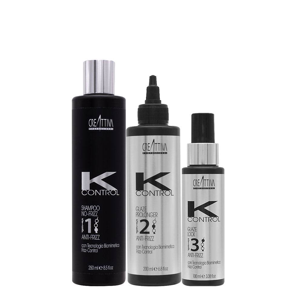 Creattiva Erilia KControl Shampoo No Frizz 1 250ml Glaze Prolonger 2 200ml Glaze Lock 3 100ml