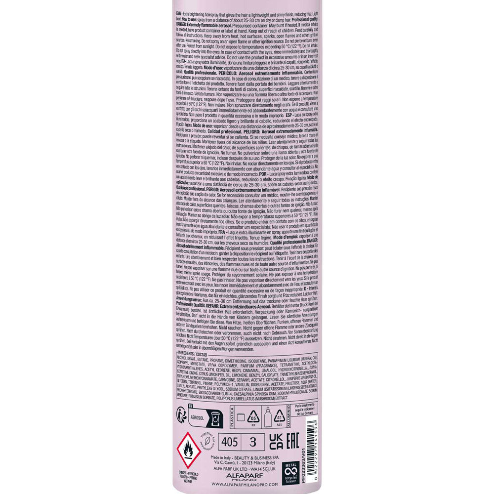 Alfaparf Milano Semi Di Lino Style&Care Cristalli Hairspray 300ml