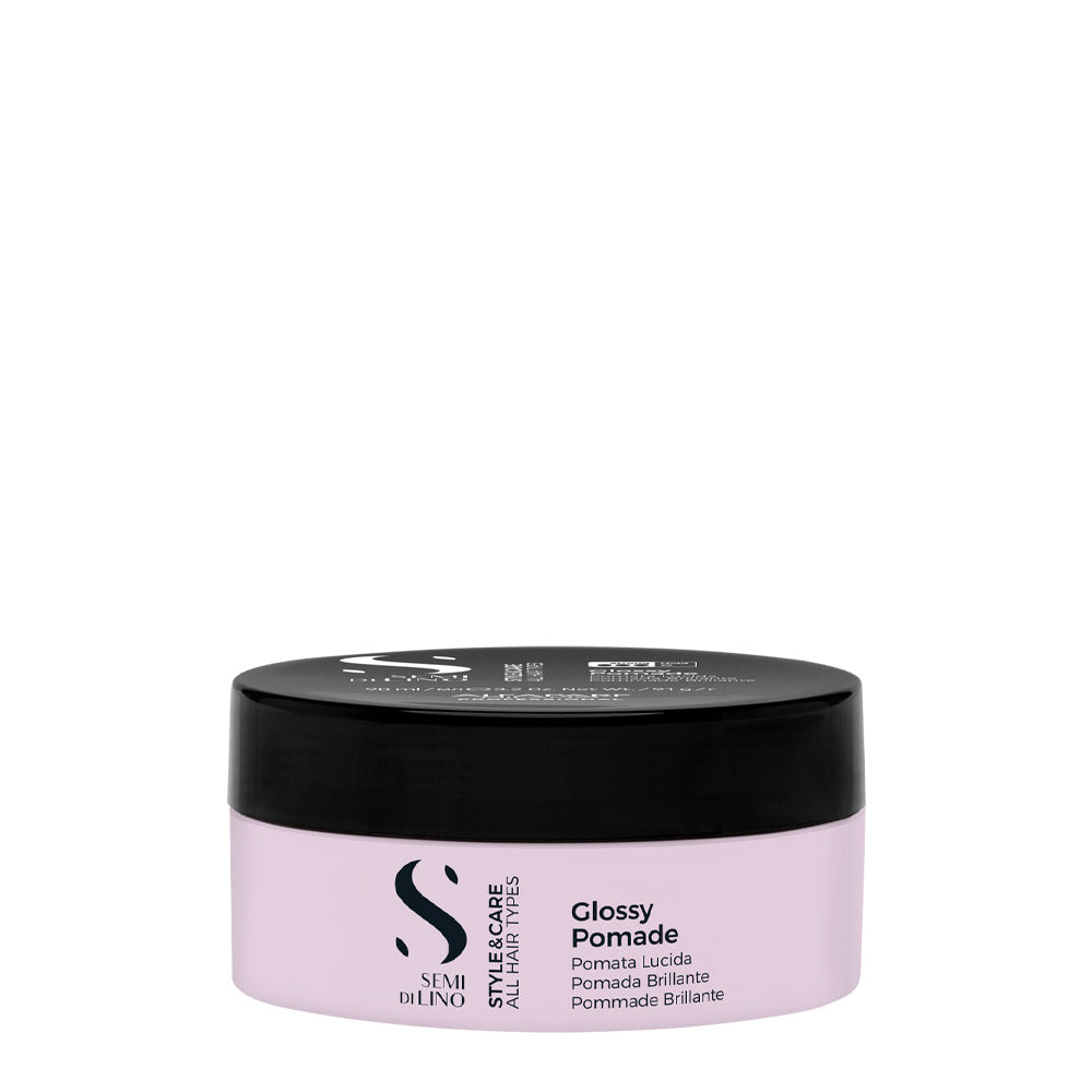 Alfaparf Milano Semi Di Lino Style&Care Glossy Pomade 90ml - cera tenuta forte
