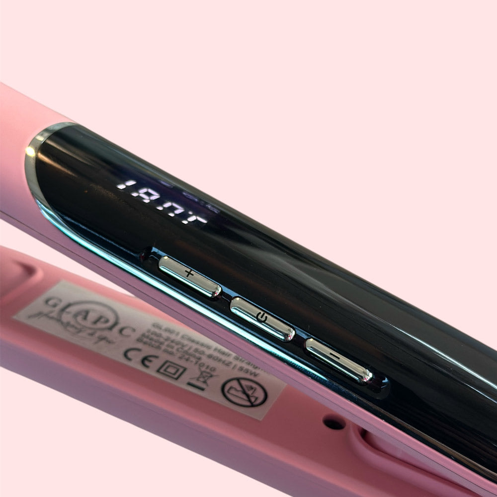 Glapic Bublegum Pink Classic Hair Straightener - piastra rosa pastello