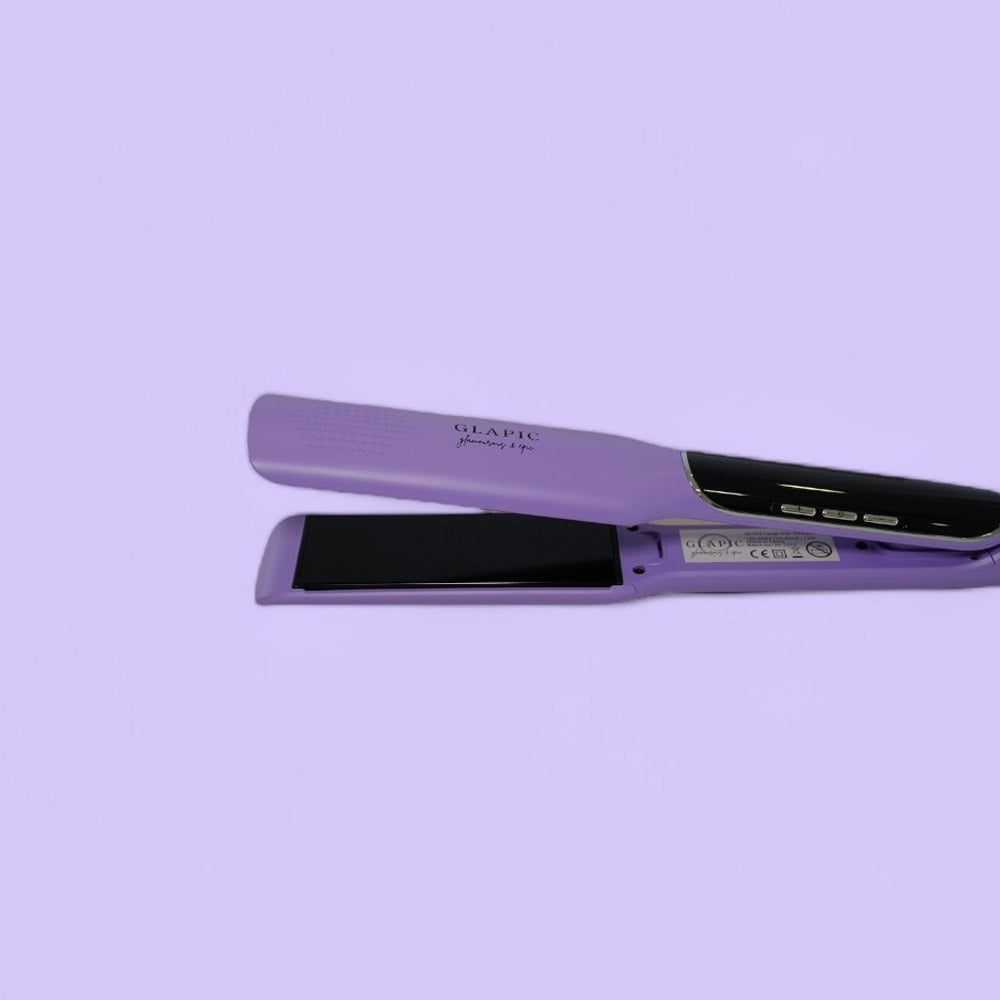 Glapic Lavender Violet Large Hair Straightener - piastra viola pastello