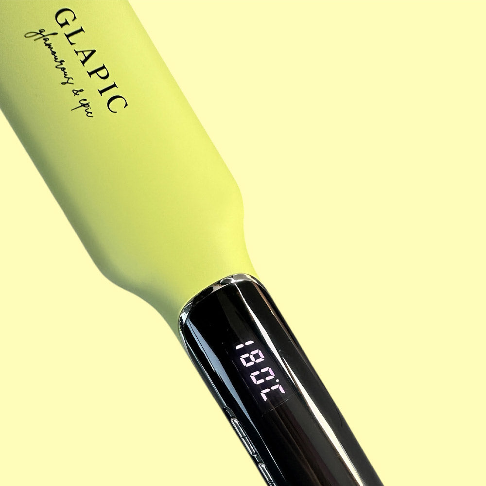 Glapic Lime Yellow Large Hair Straightener - piastra giallo lime