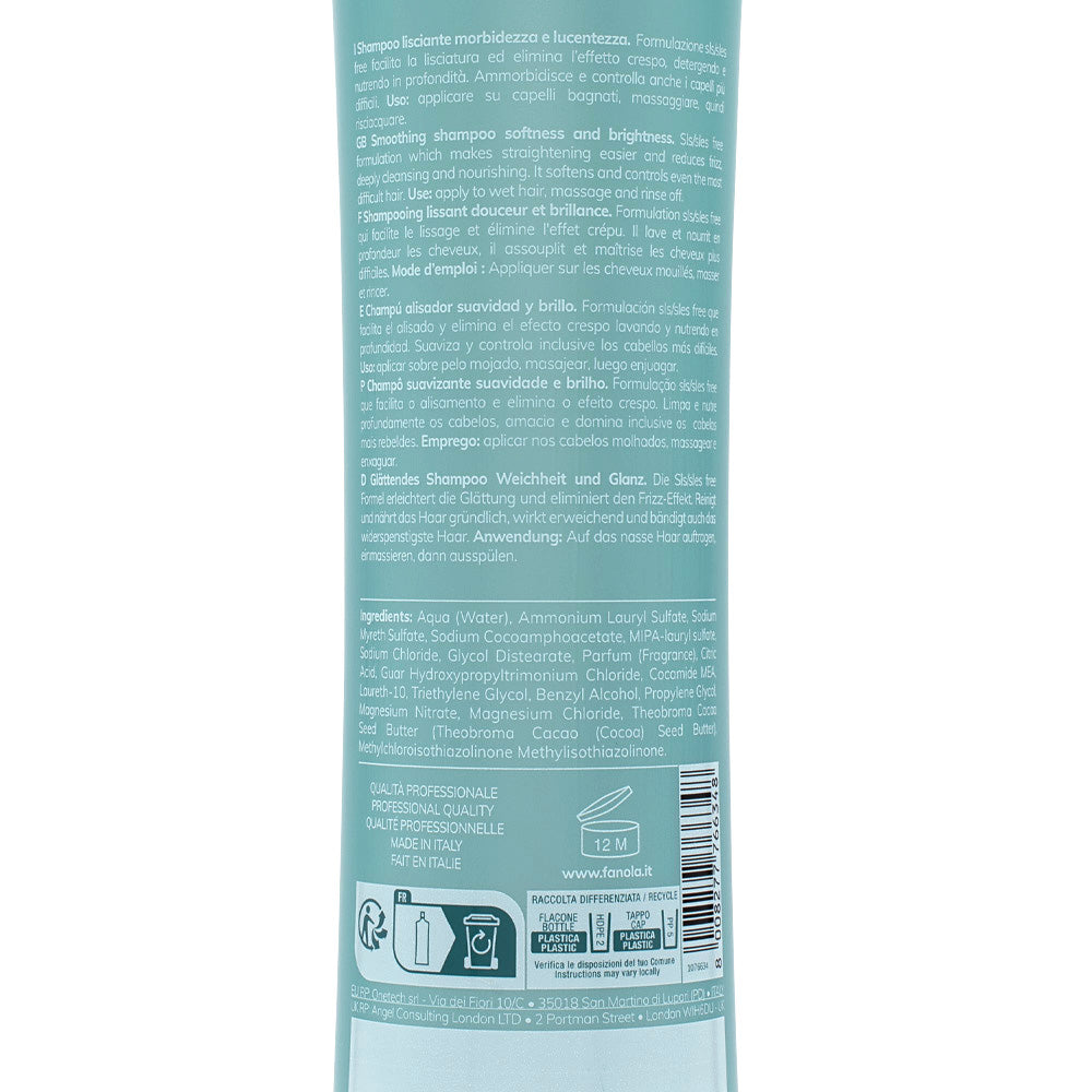 Fanola Wonder Smooth Extra Care Shampoo 350ml - shampoo lisciante