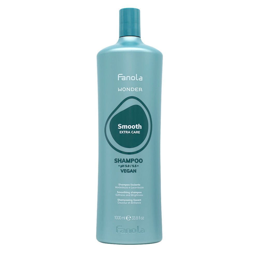 Fanola Wonder Smooth Extra Care Shampoo 1000ml - shampoo lisciante
