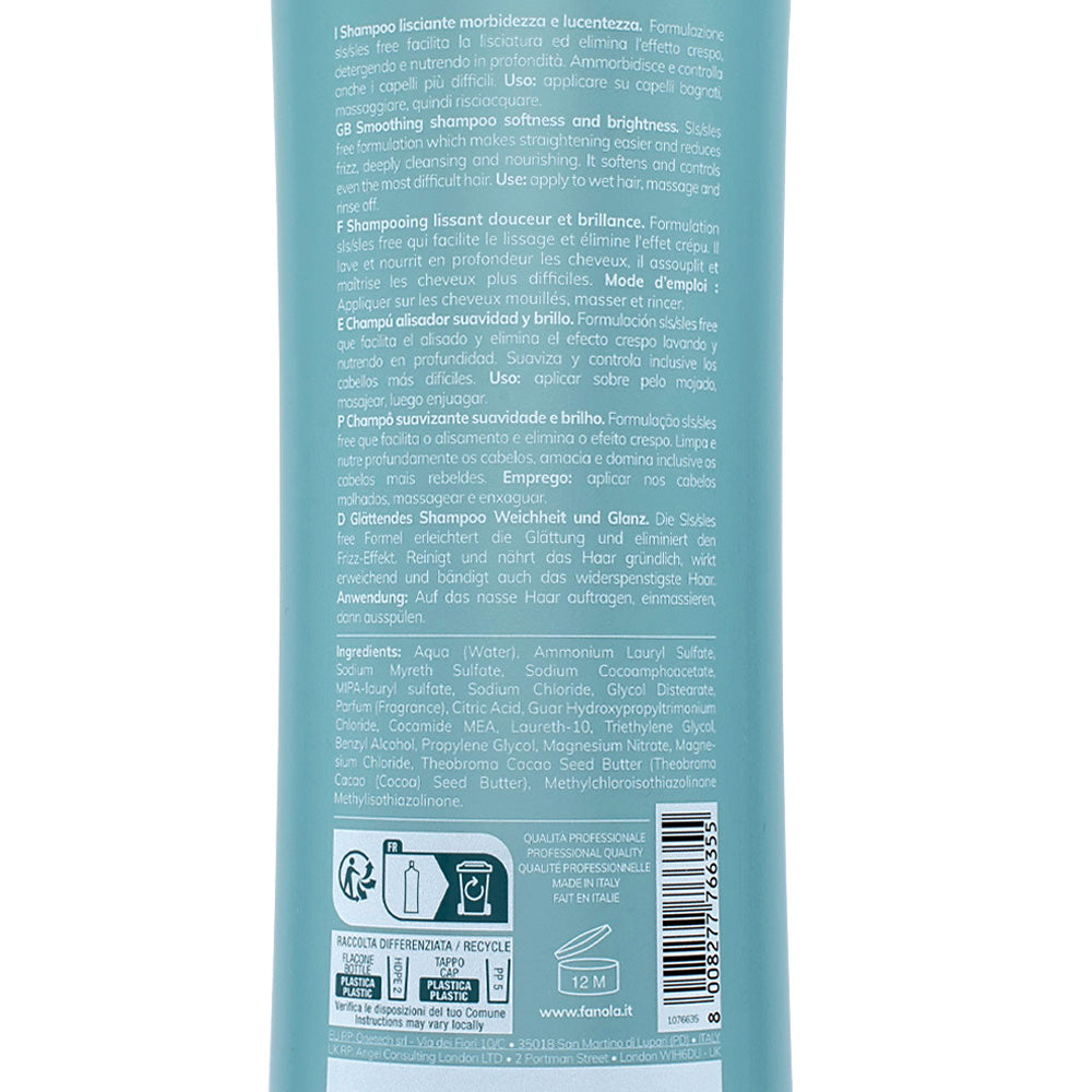 Fanola Wonder Smooth Extra Care Shampoo 1000ml - shampoo lisciante